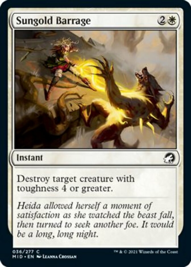 Sungold Barrage [Innistrad: Midnight Hunt] | Shuffle n Cut Hobbies & Games