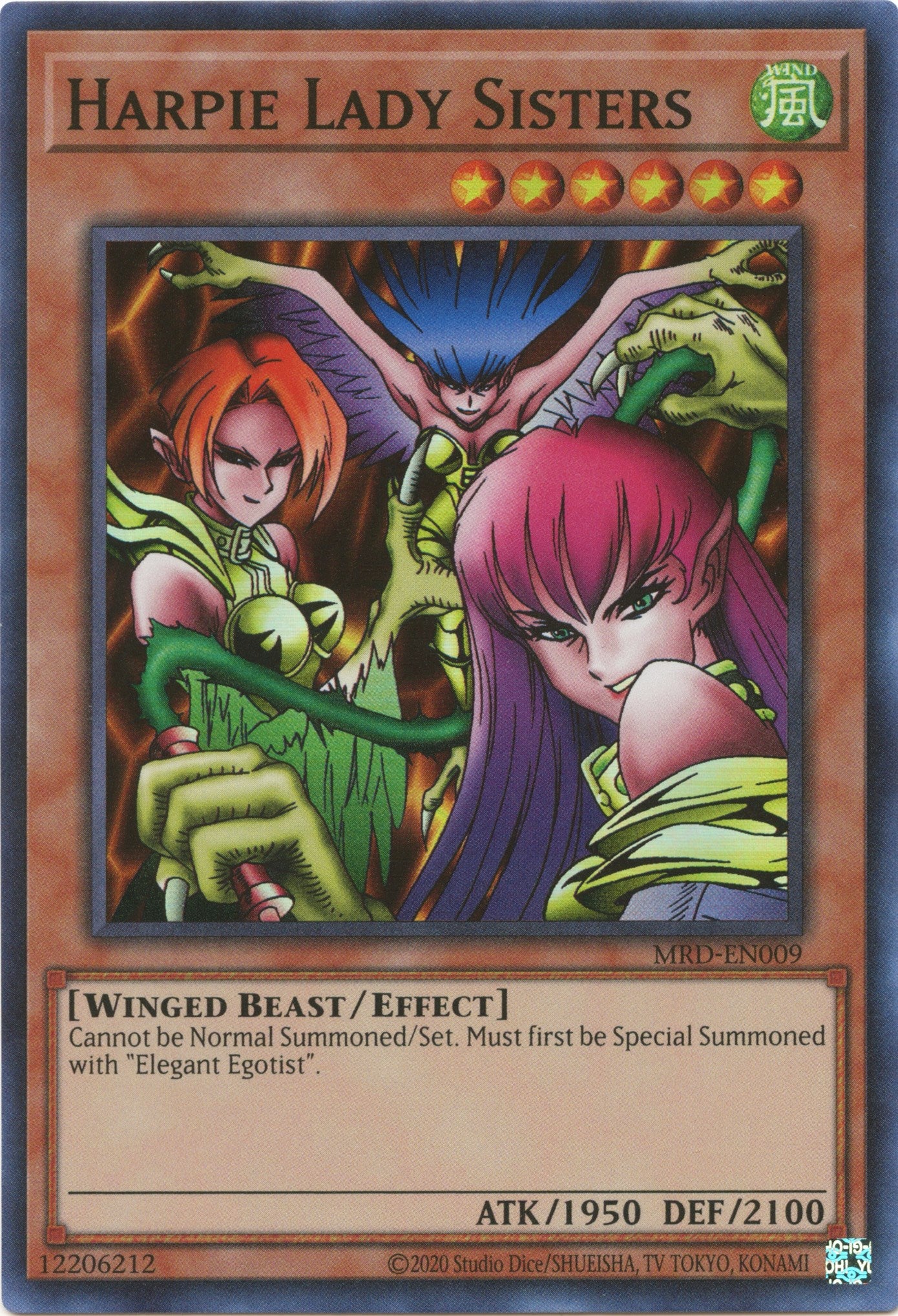 Harpie Lady Sisters (25th Anniversary) [MRD-EN009] Super Rare | Shuffle n Cut Hobbies & Games