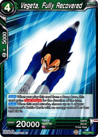 Vegeta, Fully Recovered [TB3-039] | Shuffle n Cut Hobbies & Games