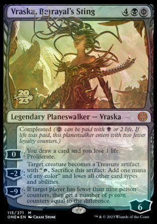 Vraska, Betrayal's Sting [Phyrexia: All Will Be One Prerelease Promos] | Shuffle n Cut Hobbies & Games