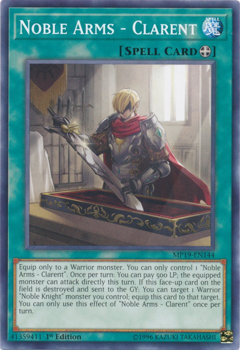 Noble Arms - Clarent [MP19-EN144] Common | Shuffle n Cut Hobbies & Games