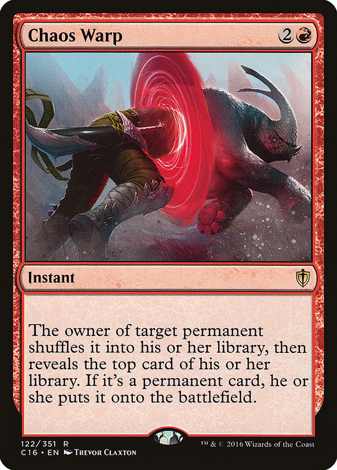 Chaos Warp [Commander 2016] | Shuffle n Cut Hobbies & Games
