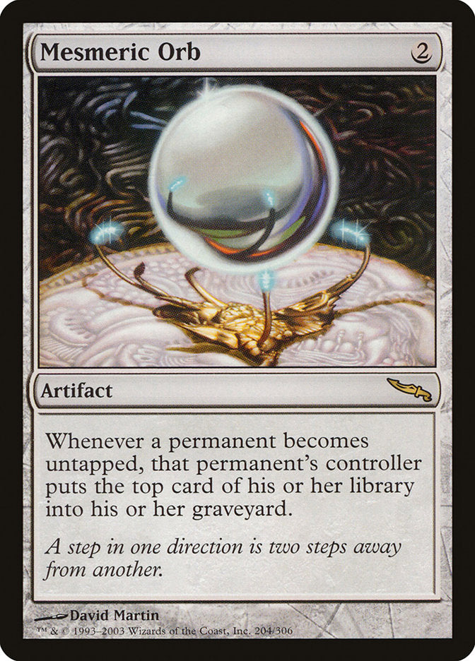 Mesmeric Orb [Mirrodin] | Shuffle n Cut Hobbies & Games
