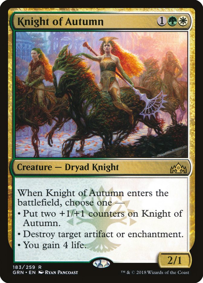Knight of Autumn [Guilds of Ravnica] | Shuffle n Cut Hobbies & Games