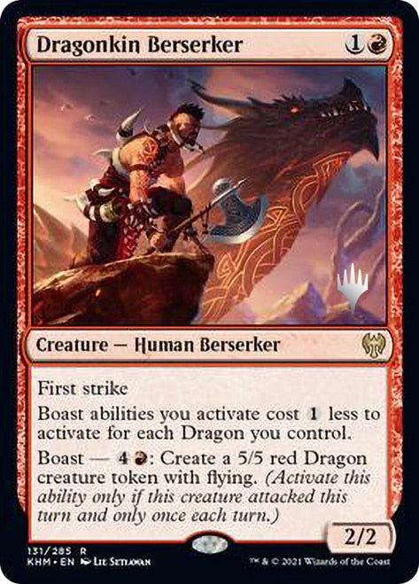 Dragonkin Berserker (Promo Pack) [Kaldheim Promos] | Shuffle n Cut Hobbies & Games