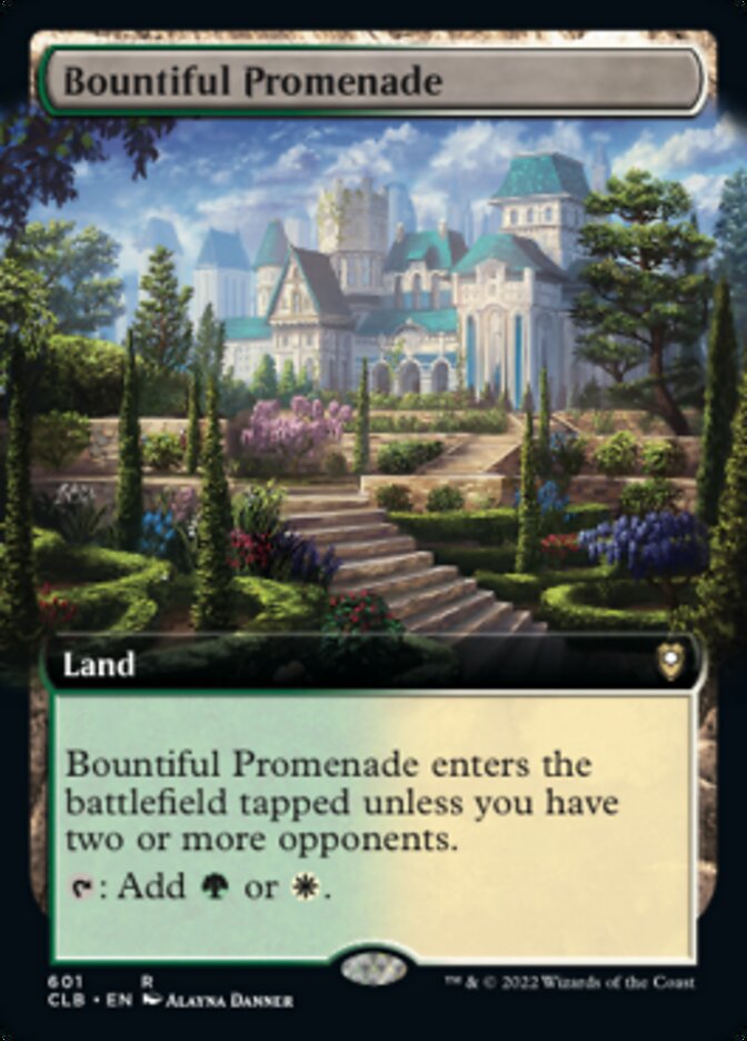 Bountiful Promenade (Extended Art) [Commander Legends: Battle for Baldur's Gate] | Shuffle n Cut Hobbies & Games