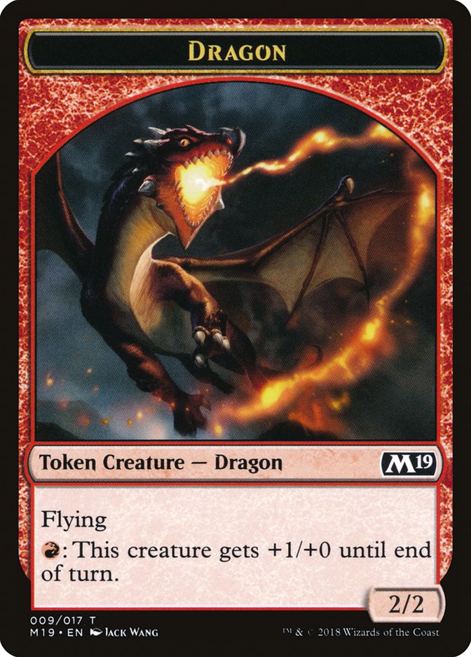 Dragon Token (009/017) [Core Set 2019 Tokens] | Shuffle n Cut Hobbies & Games