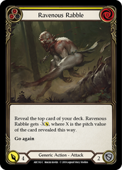 Ravenous Rabble (Yellow) [ARC192-C] 1st Edition Rainbow Foil | Shuffle n Cut Hobbies & Games