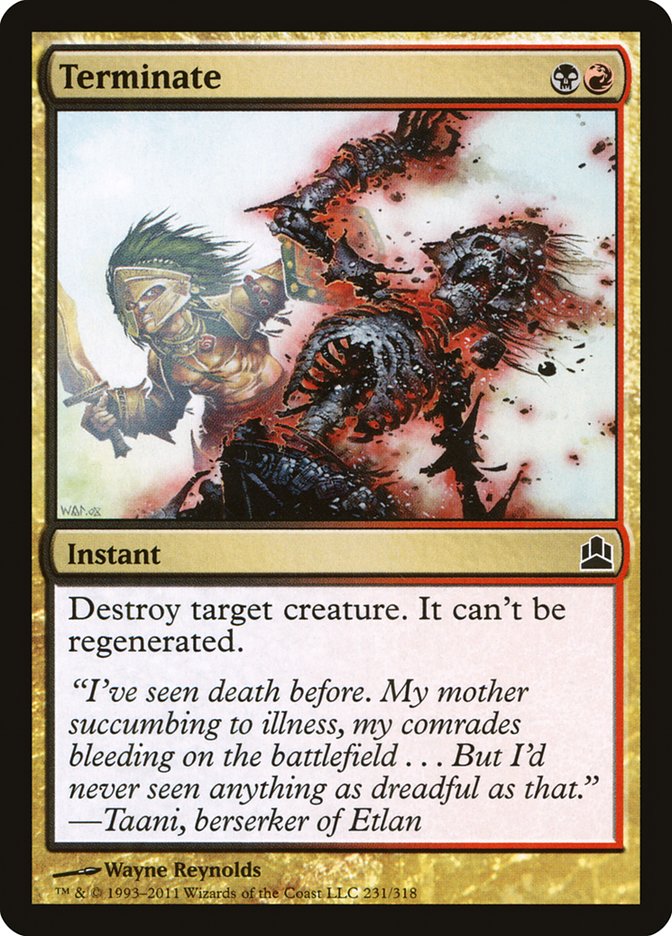 Terminate [Commander 2011] | Shuffle n Cut Hobbies & Games