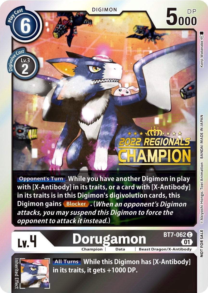 Dorugamon [BT7-062] (2022 Championship Offline Regional) (Online Champion) [Next Adventure Promos] | Shuffle n Cut Hobbies & Games
