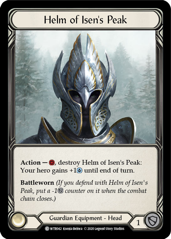 Helm of Isen's Peak [WTR042] Unlimited Edition Rainbow Foil | Shuffle n Cut Hobbies & Games