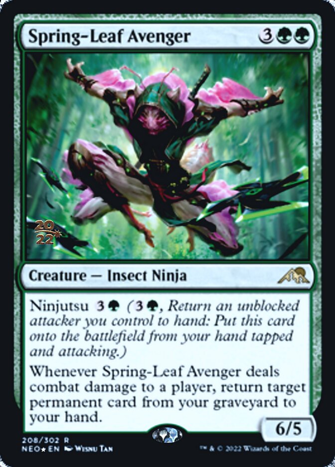Spring-Leaf Avenger [Kamigawa: Neon Dynasty Prerelease Promos] | Shuffle n Cut Hobbies & Games