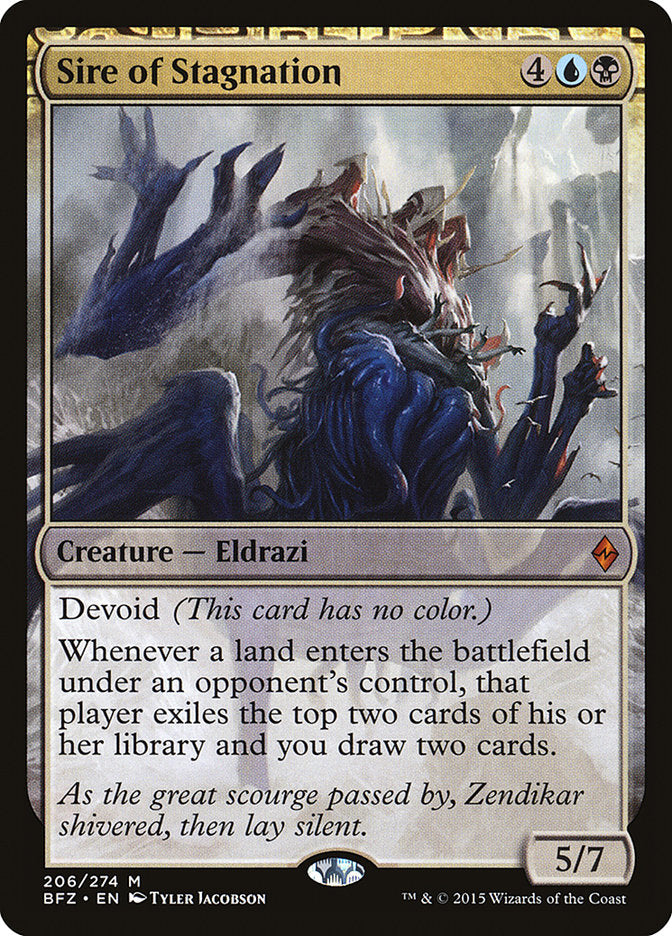 Sire of Stagnation [Battle for Zendikar] | Shuffle n Cut Hobbies & Games
