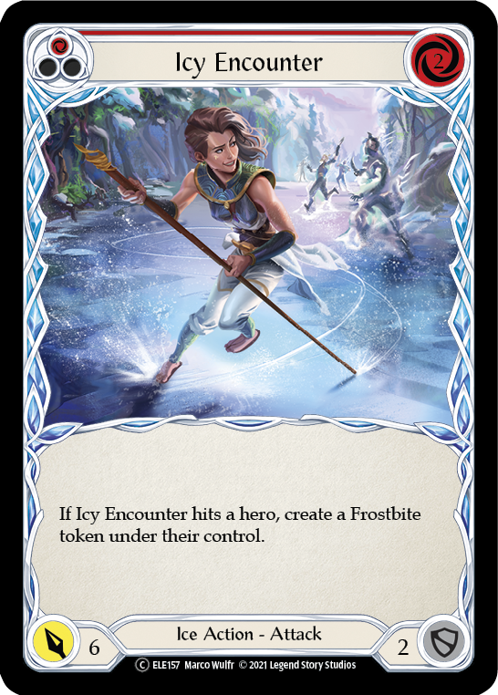 Icy Encounter (Red) [U-ELE157] Unlimited Normal | Shuffle n Cut Hobbies & Games