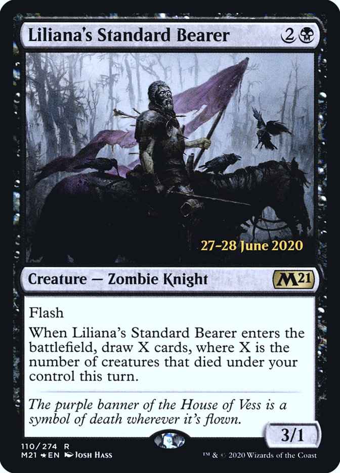 Liliana's Standard Bearer [Core Set 2021 Prerelease Promos] | Shuffle n Cut Hobbies & Games