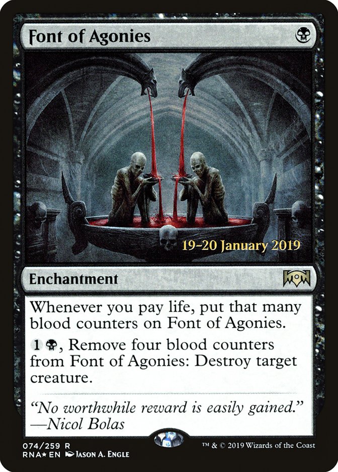 Font of Agonies [Ravnica Allegiance Prerelease Promos] | Shuffle n Cut Hobbies & Games