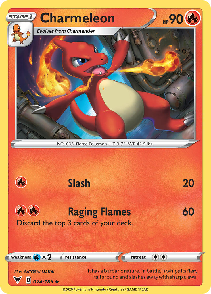 Charmeleon (024/185) [Sword & Shield: Vivid Voltage] | Shuffle n Cut Hobbies & Games