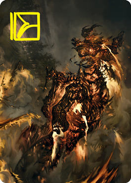 Pyre Spawn Art Card (Gold-Stamped Signature) [Innistrad: Crimson Vow Art Series] | Shuffle n Cut Hobbies & Games
