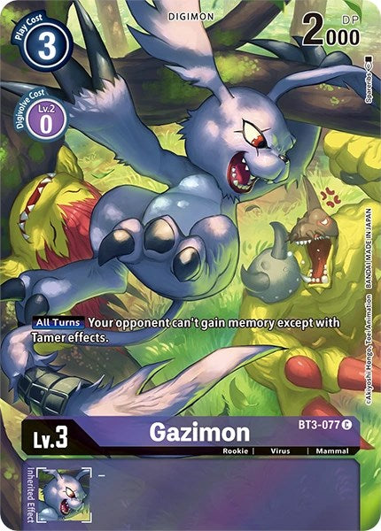 Gazimon [BT3-077] (Alternate Art) [Dimensional Phase] | Shuffle n Cut Hobbies & Games