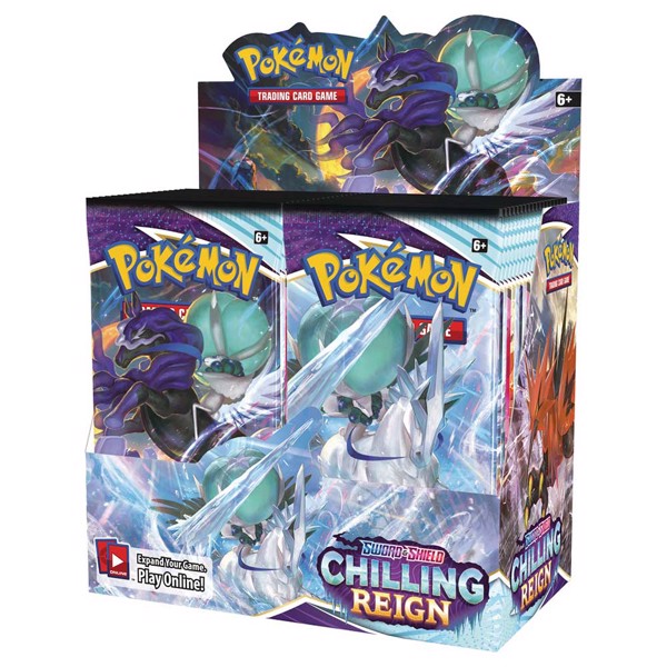 Pokemon TCG - Booster Box: Sword & Shield Chilling Reign | Shuffle n Cut Hobbies & Games