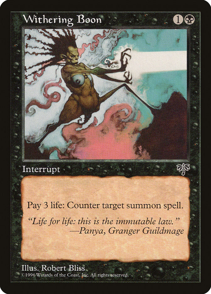 Withering Boon [Mirage] | Shuffle n Cut Hobbies & Games