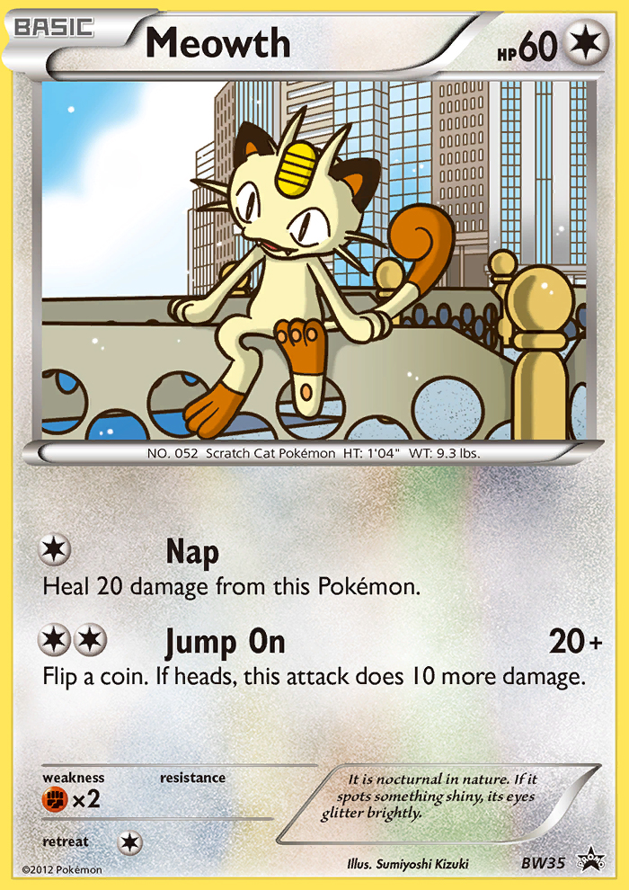 Meowth (BW35) [Black & White: Black Star Promos] | Shuffle n Cut Hobbies & Games
