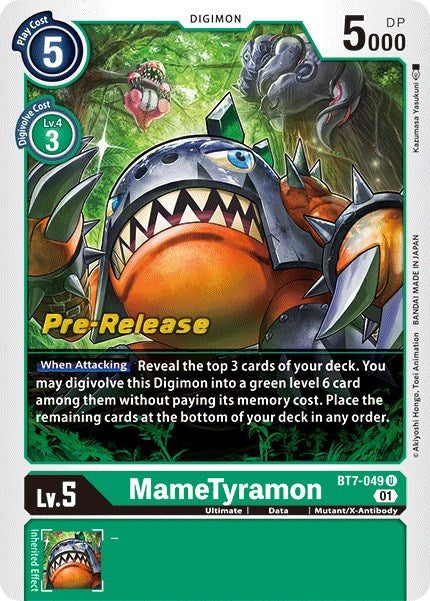 MameTyramon [BT7-049] [Next Adventure Pre-Release Cards] | Shuffle n Cut Hobbies & Games