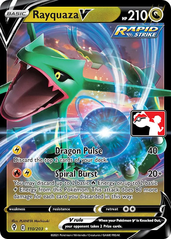 Rayquaza V (110/203) [Prize Pack Series One] | Shuffle n Cut Hobbies & Games
