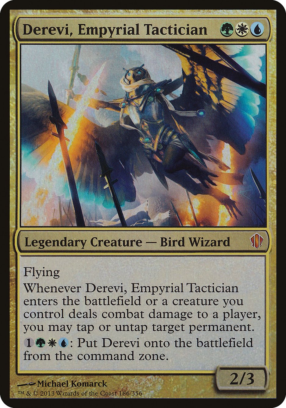 Derevi, Empyrial Tactician (Oversized) [Commander 2013 Oversized] | Shuffle n Cut Hobbies & Games