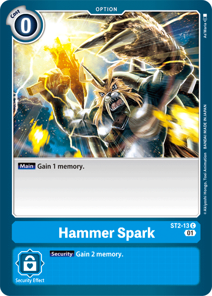Hammer Spark [ST2-13] (Alternative Art) [Starter Deck: Ulforce Veedramon] | Shuffle n Cut Hobbies & Games