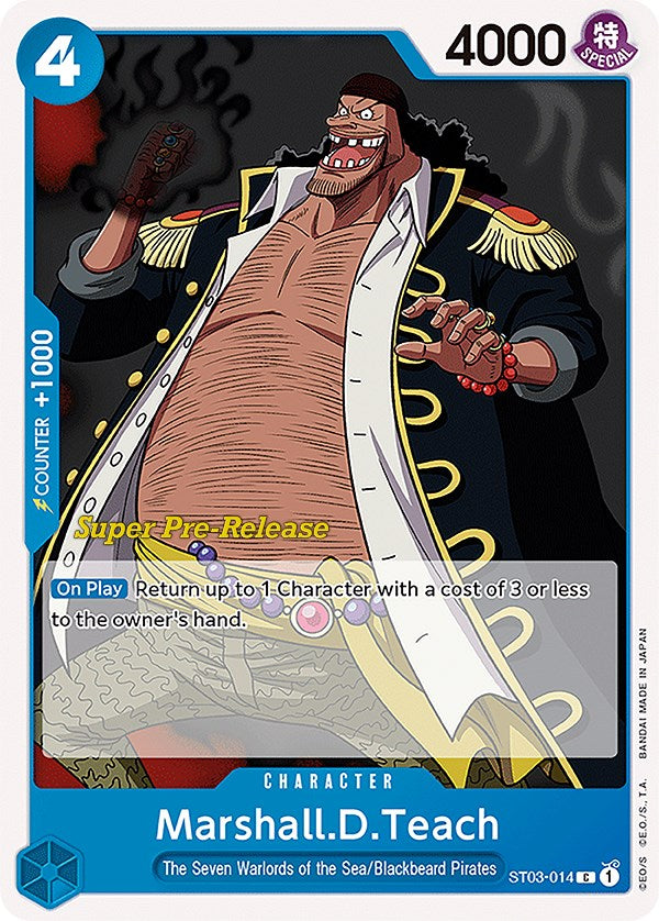 Marshall.D.Teach [Super Pre-Release Starter Deck: The Seven Warlords of the Sea] | Shuffle n Cut Hobbies & Games