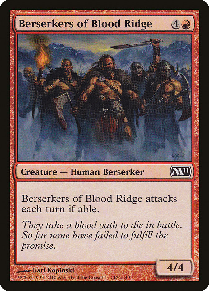 Berserkers of Blood Ridge [Magic 2011] | Shuffle n Cut Hobbies & Games