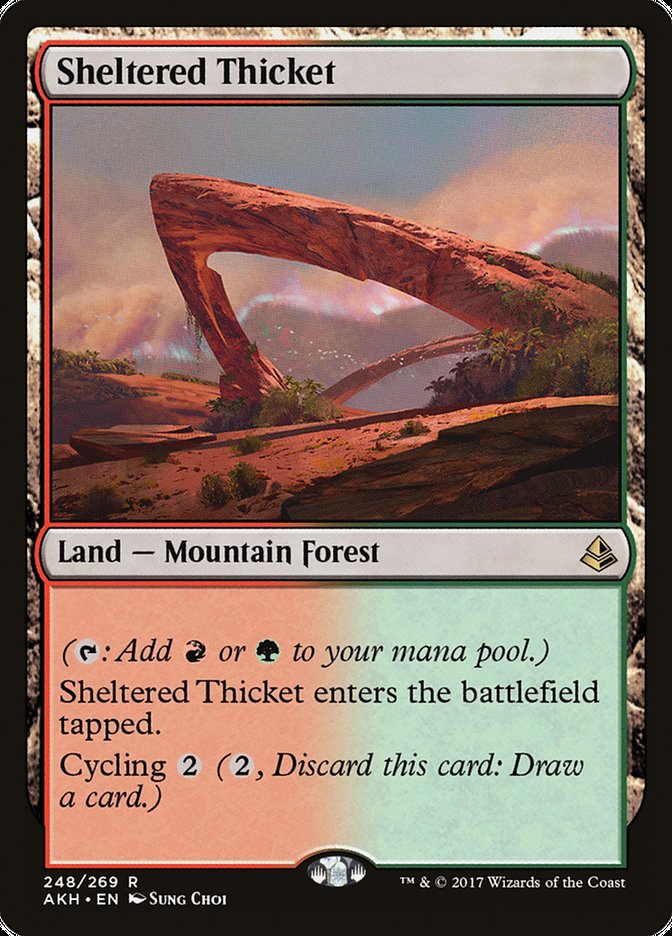 Sheltered Thicket [Amonkhet] | Shuffle n Cut Hobbies & Games