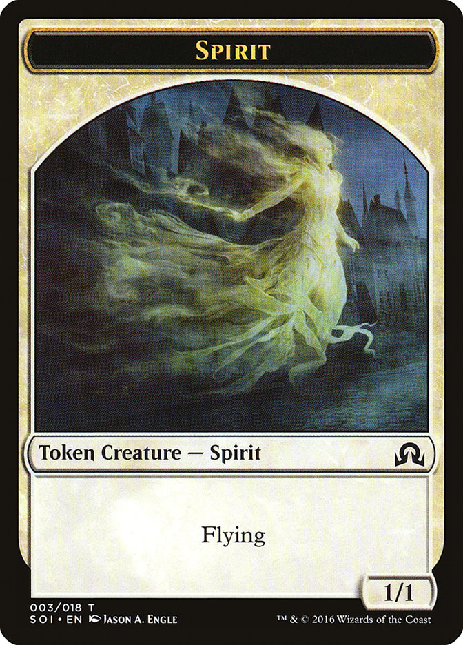 Spirit Token [Shadows over Innistrad Tokens] | Shuffle n Cut Hobbies & Games