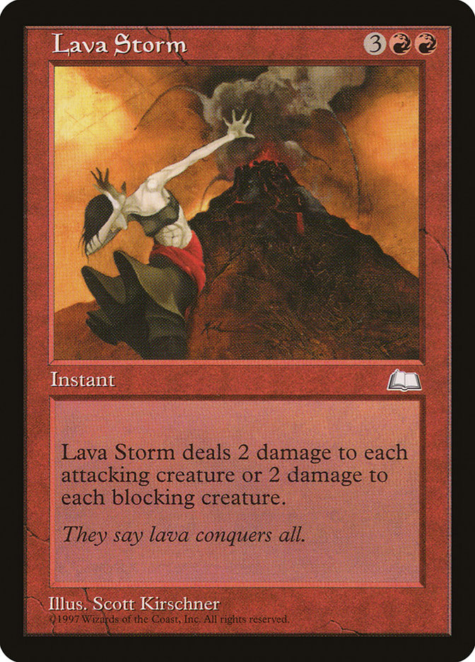 Lava Storm [Weatherlight] | Shuffle n Cut Hobbies & Games