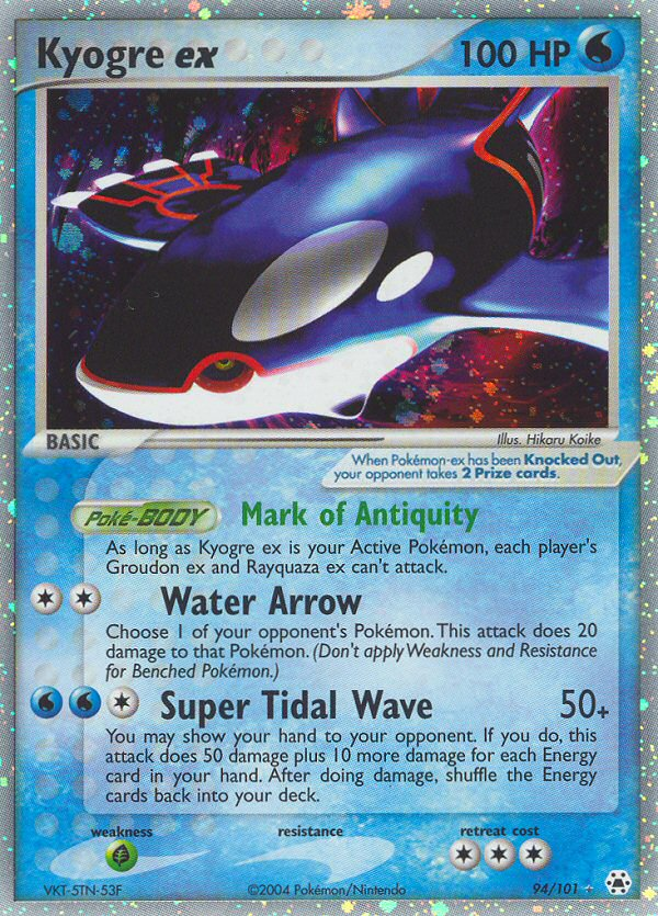 Kyogre ex (94/101) [EX: Hidden Legends] | Shuffle n Cut Hobbies & Games