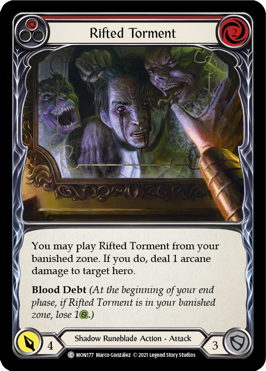 Rifted Torment (Red) [MON177] 1st Edition Normal | Shuffle n Cut Hobbies & Games