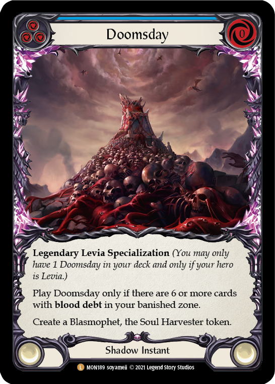 Doomsday (Cold Foil) [MON189-CF] 1st Edition Cold Foil | Shuffle n Cut Hobbies & Games