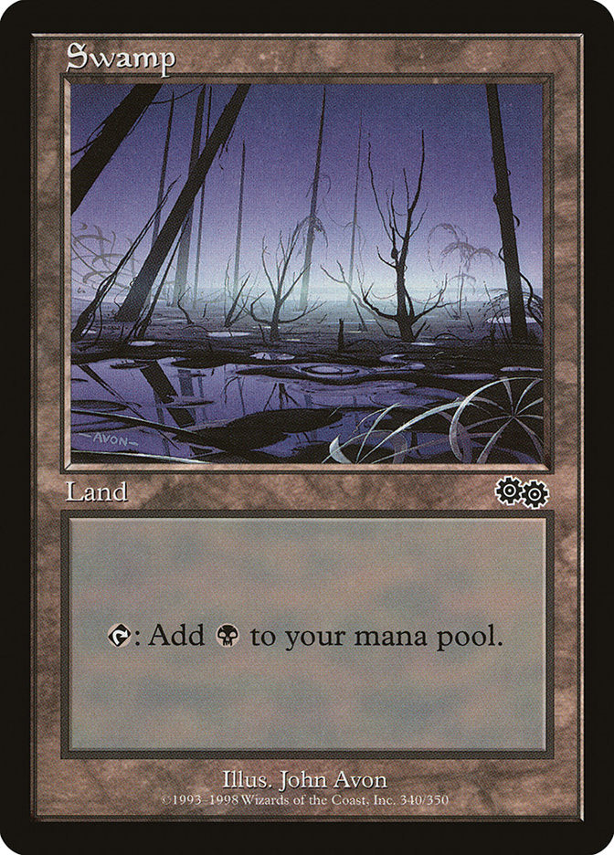 Swamp (340) [Urza's Saga] | Shuffle n Cut Hobbies & Games