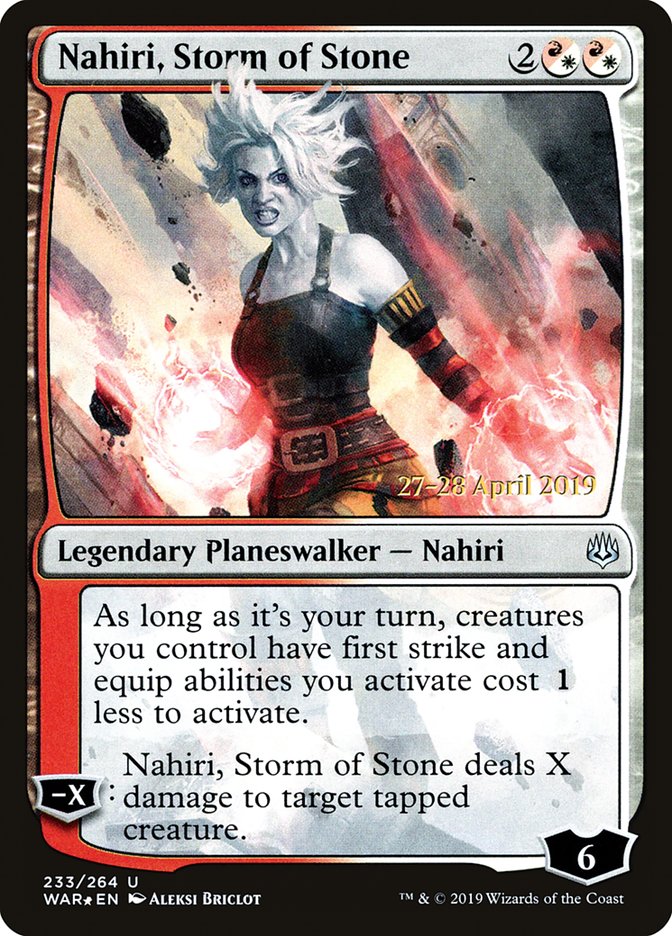 Nahiri, Storm of Stone [War of the Spark Prerelease Promos] | Shuffle n Cut Hobbies & Games