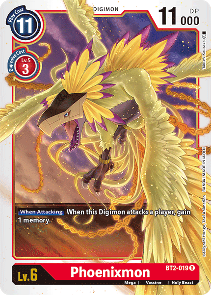 Phoenixmon [BT2-019] [Release Special Booster Ver.1.5] | Shuffle n Cut Hobbies & Games