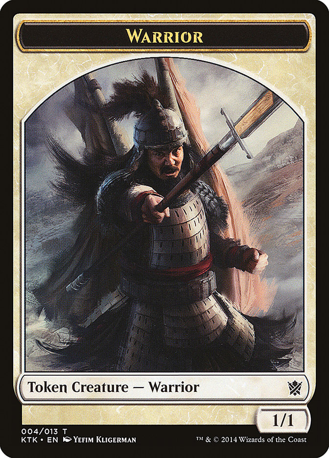 Warrior Token (004/013) [Khans of Tarkir Tokens] | Shuffle n Cut Hobbies & Games