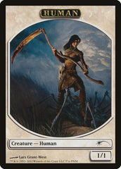 Human // Wolf Double-Sided Token [Friday Night Magic 2012] | Shuffle n Cut Hobbies & Games