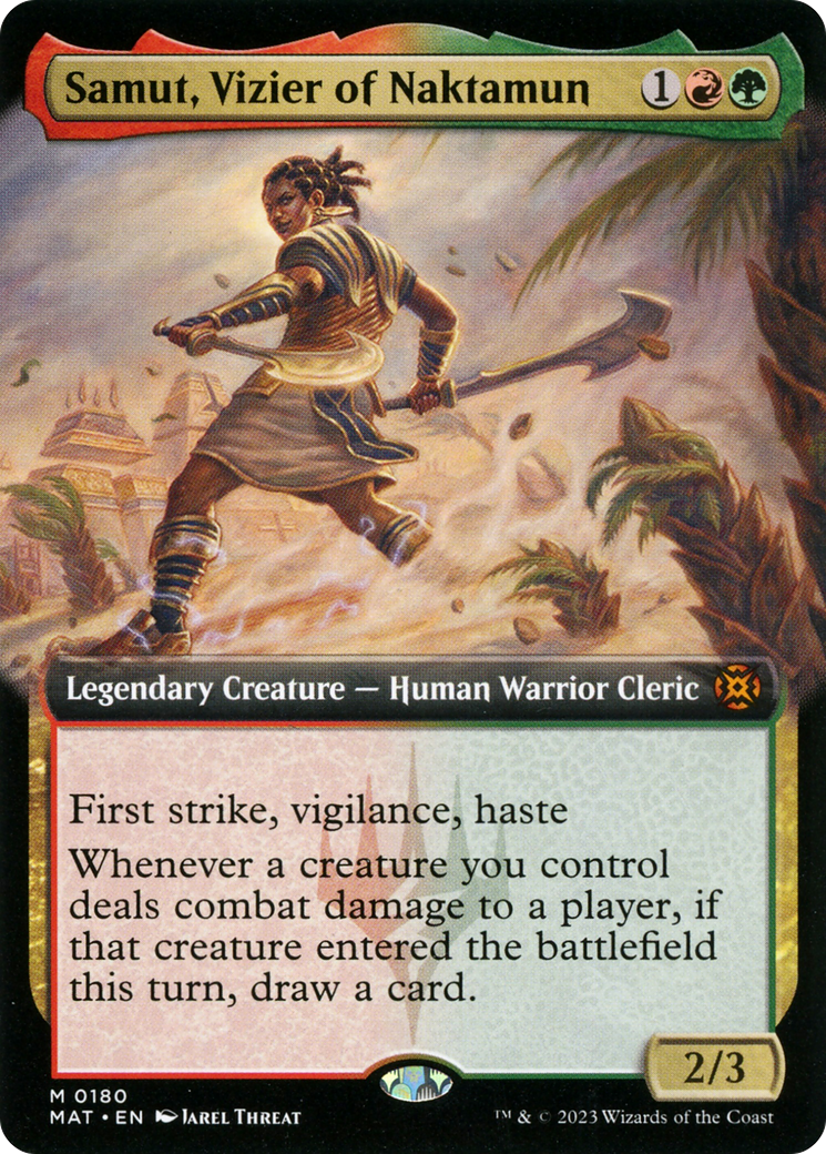 Samut, Vizier of Naktamun (Extended Art) [March of the Machine: The Aftermath] | Shuffle n Cut Hobbies & Games