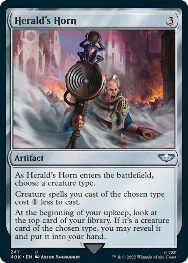 Herald's Horn (Surge Foil) [Warhammer 40,000] | Shuffle n Cut Hobbies & Games