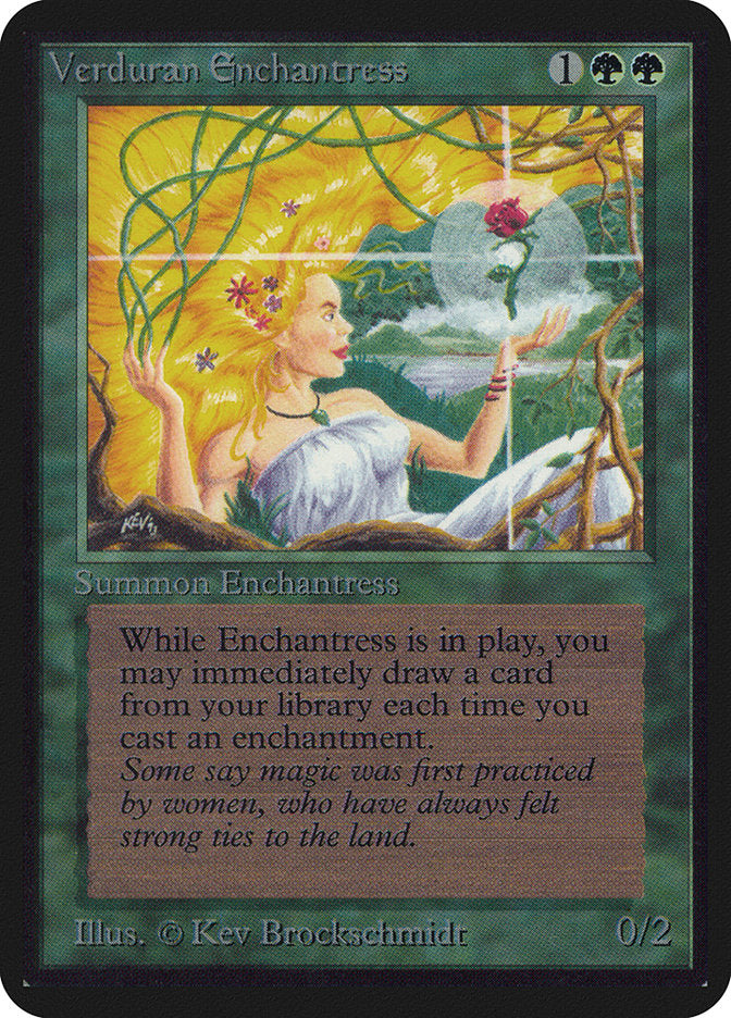 Verduran Enchantress [Alpha Edition] | Shuffle n Cut Hobbies & Games