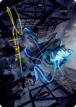 Dreamshackle Geist Art Card (Gold-Stamped Signature) [Innistrad: Crimson Vow Art Series] | Shuffle n Cut Hobbies & Games