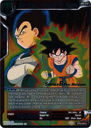 Son Goku, Prepping for Fusion [BT6-005_PR] | Shuffle n Cut Hobbies & Games