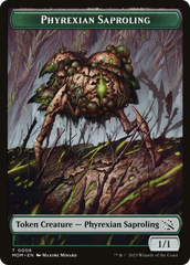 Monk // Phyrexian Saproling Double-Sided Token [March of the Machine Tokens] | Shuffle n Cut Hobbies & Games