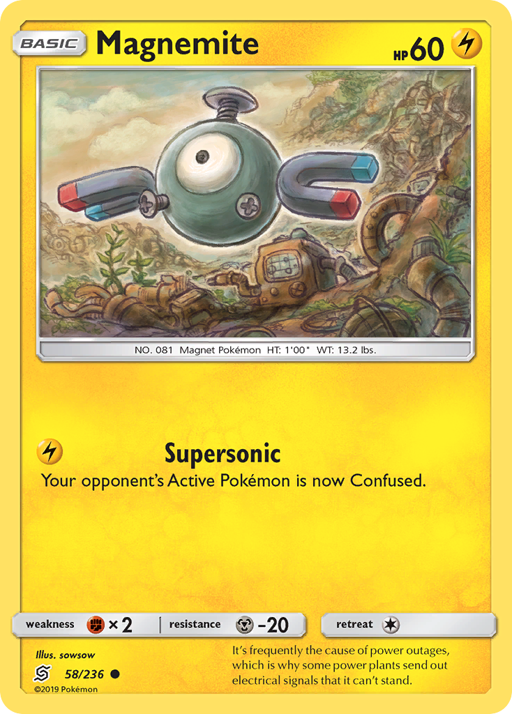 Magnemite (58/236) [Sun & Moon: Unified Minds] | Shuffle n Cut Hobbies & Games